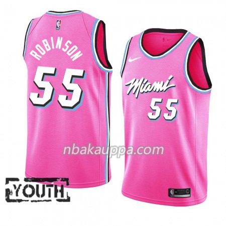 Miami Heat Duncan Robinson 55 2018-19 Nike Vaaleanpunainen Pelipaidat Swingman - Lasten